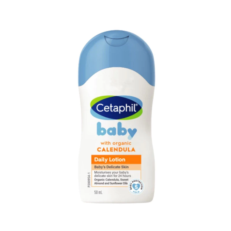 Sữa dưỡng ẩm dịu lành hằng ngày cho bé Cetaphil Baby Daily Lotion with Organic Calendula 50ml
