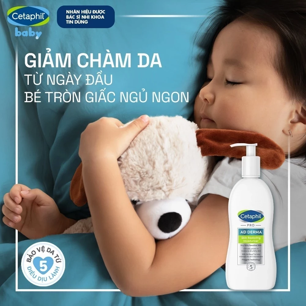 Sữa dưỡng ẩm dịu lành cho da chàm, viêm da cơ địa CETAPHIL PRO AD DERMA SKIN RESTORING MOISTURIZER 295ml
