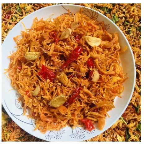 SỈ 5KG KHÔ GÀ BƠ TỎI LOẠI NGON - ĐÓNG GÓI 1 TÚI LỚN