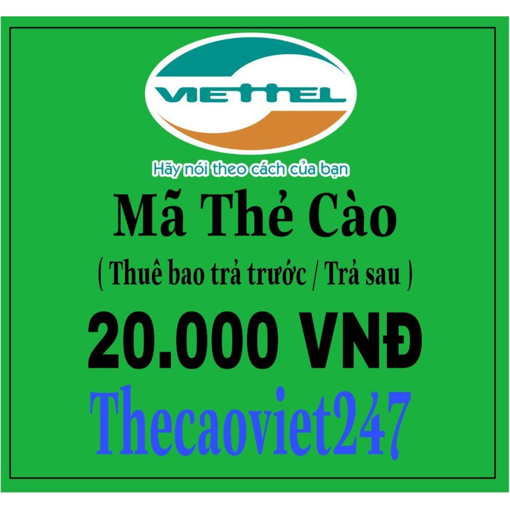 Thẻ Viettel 20k