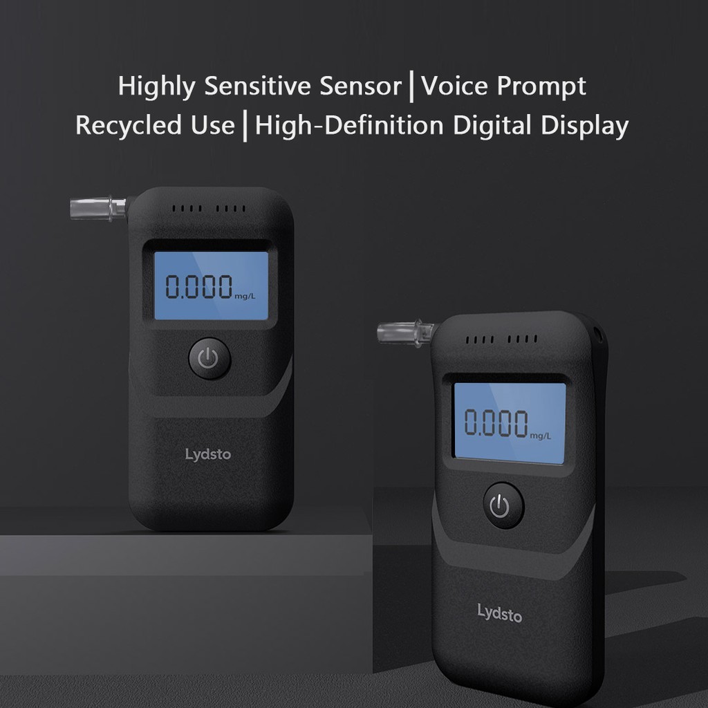 Máy thổi nồng độ cồn Lydsto,Máy đo nồng độ cồn Xiaomi không tiếp xúc độ nhậy cao đạt chuẩn Mỹ 99% ROSH chính hãng bh 12