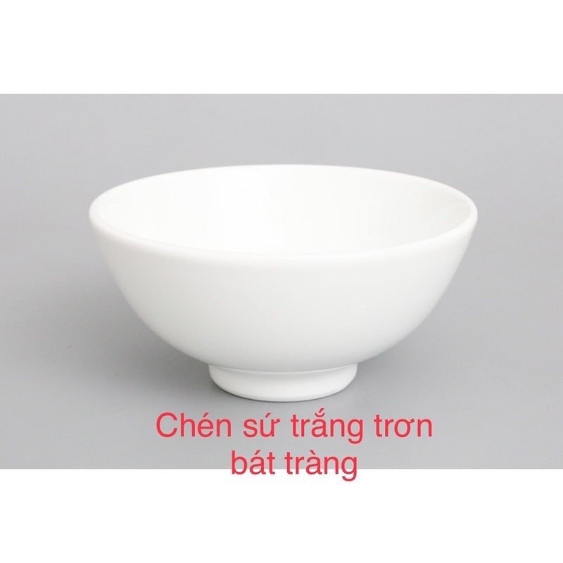 Set 20 Chén Set 10 Chén dày Bát Ăn Cơm Sứ Trắng Trơn hàng dày