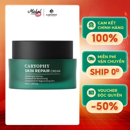 Kem dưỡng phục hồi da Caryophy Skin Repair Cream Hàn Quốc dưỡng ẩm phục hồi da mỏng yếu 50ml