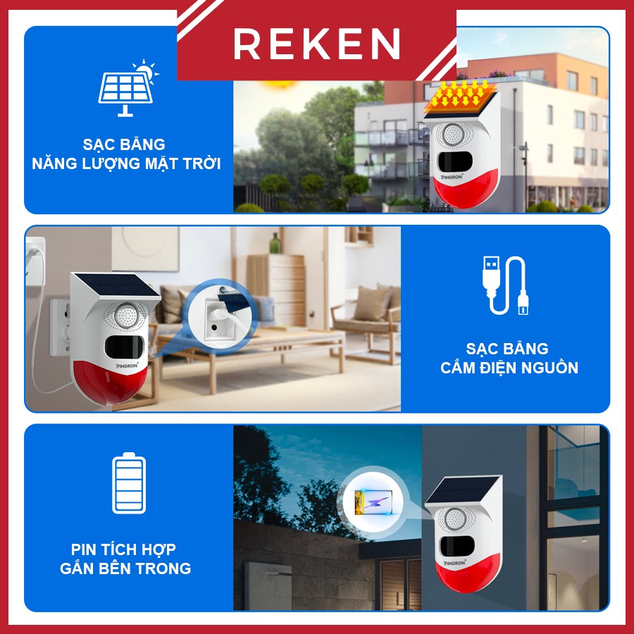 Chuông Báo Động Đuổi Chim Sử Dụng Năng Lượng Mặt Trời Độ Sáng Cao Độc Đáo Tiện Dụng Cho Sân Vườn /