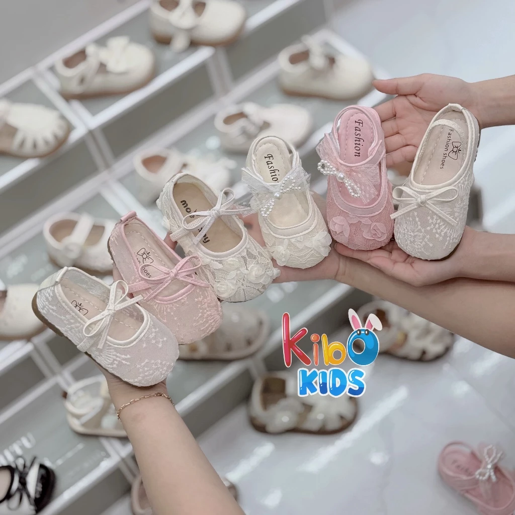Giày Bé Gái - Búp Bê Da Mềm Kiểu Dáng Đáng Yêu Cho Bé Gái 2-16 Tuổi BB2507