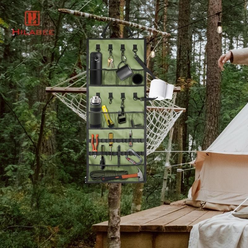 Hilabee Vải Oxford Cắm Trại Treo Tổ Chức Cắm Trại Túi Bảo Quản Đi Bộ Đường Dài Du Lịch