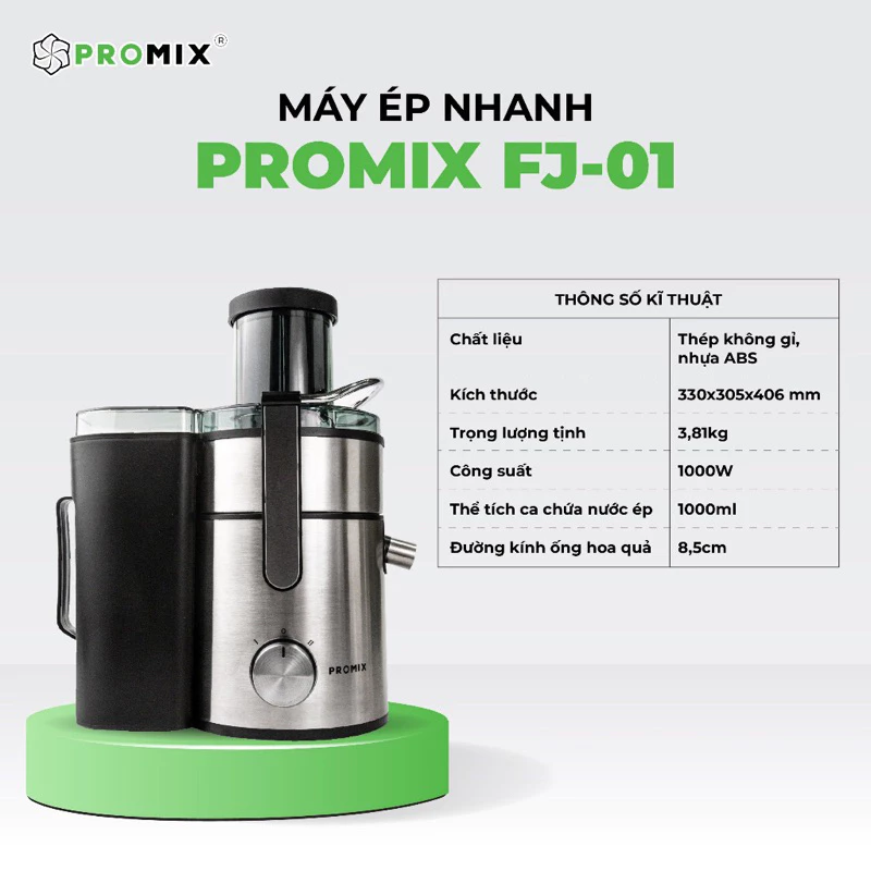 Máy ép nhanh công suất cao Promix - Promax ( Bảo hành chính hãng 3 năm )