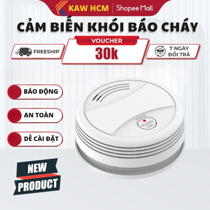 Cảm Biến Báo Cháy Wifi Báo Động Thông Minh, cảm biến khói chống cháy không dây, Lỗi 1 đổi 1
