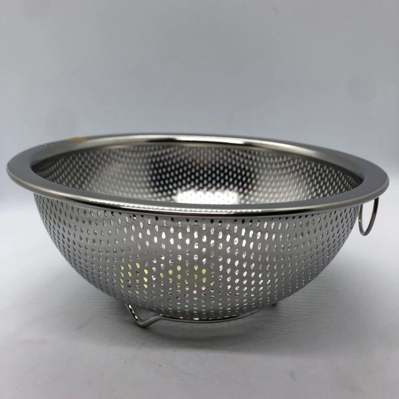 Rổ inox tròn CAO CẤP , rỗ lưới dày inox 304 đựng trái cây, đồ chiên rất an toàn cho gia đình