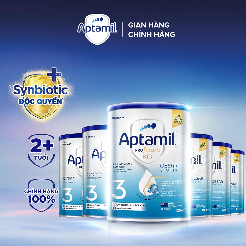 Combo 6 Sữa bột Aptamil Profutura Kid Cesarbiotik New Zealand số 3 - Synbiotic độc quyền