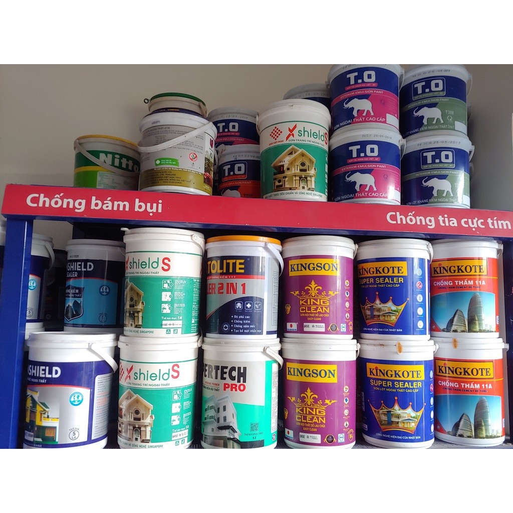 Sơn nước cao cấp thùng 7kg đủ màu giá rẻ trang trí phòng decor phòng ngủ thay giấy dán tường