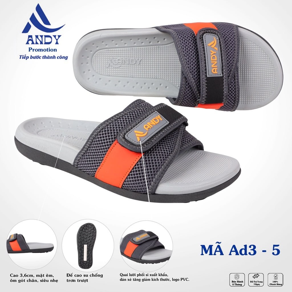 Dép bản thể thao siêu êm (Andy3-5)