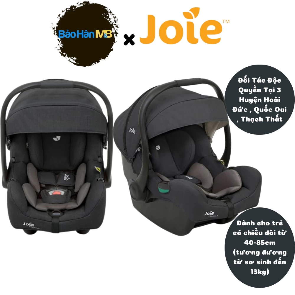 Ghế ngồi ô tô trẻ em Joie i-Gemm 3 Dành cho trẻ có chiều dài từ 40-85cm ( từ sơ sinh đến 13kg)
