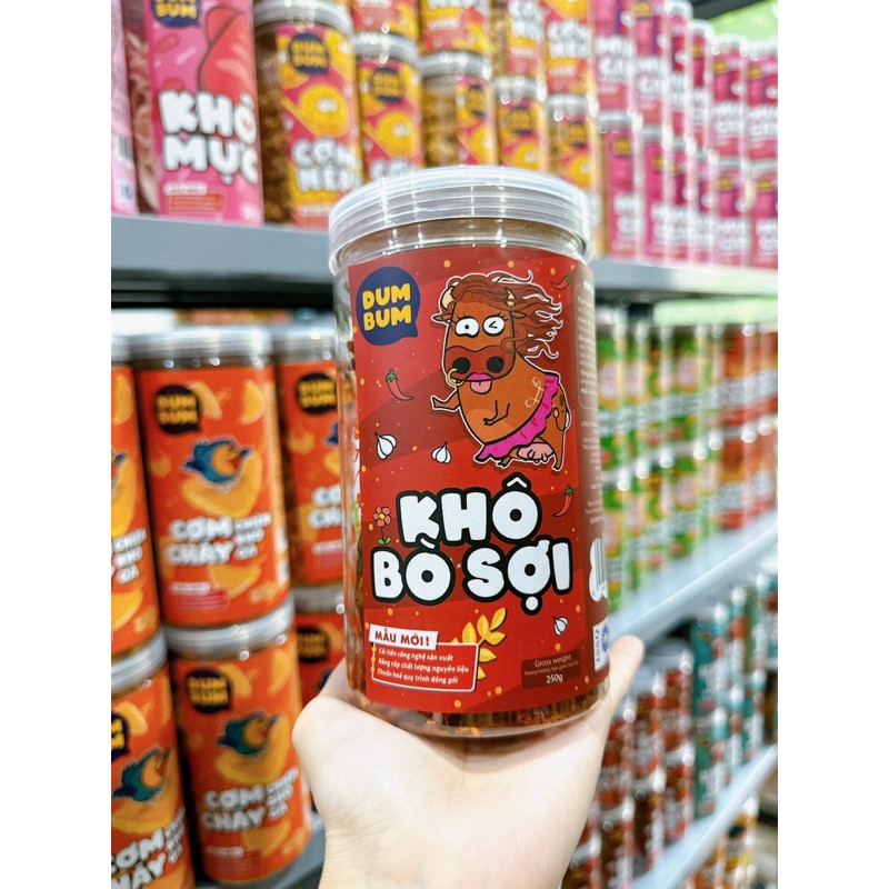 Khô bò sợi đặc biệt DumBum mềm ngon xuất sắc 250g