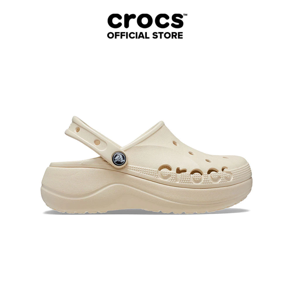 Giày Clog Nữ Crocs Baya Platform - Winter White