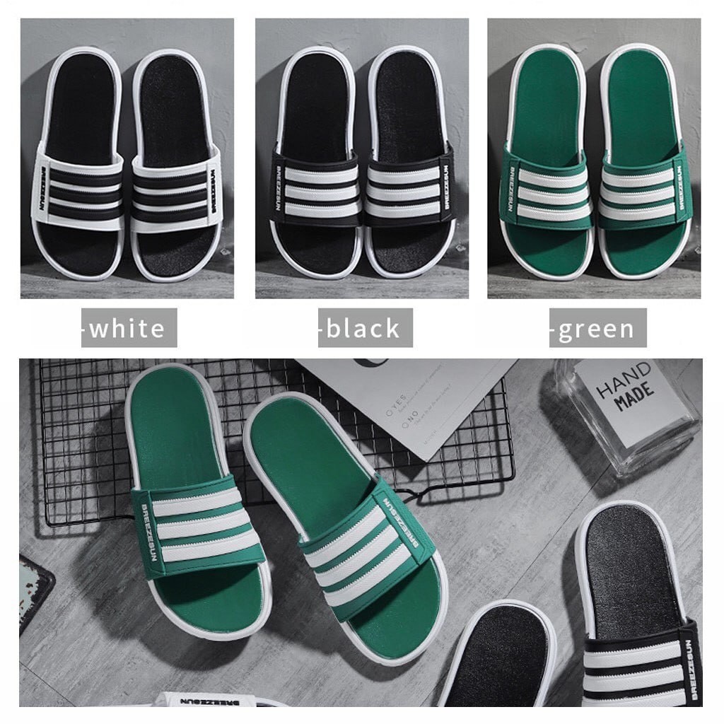 Dép Lê Cao Su Quai Ngang Kẻ Sọc SuperStar Nam Nữ, Dép Đi Trong Nhà, Đi Chơi Đẹp Dp66(2) - Loại 1 - Lynh Stores