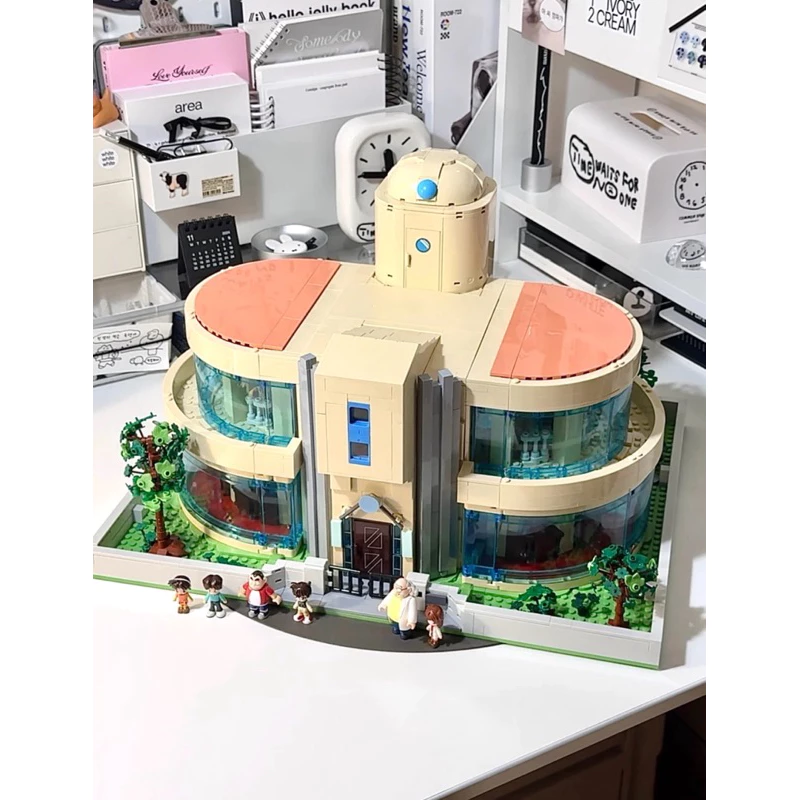 Mô hình đồ chơi lắp ráp Keêppley Nhà Tiến Sĩ Agasa K20712 Nhà Conan trang trí quà tặng khối xây dựng nhân vật conan