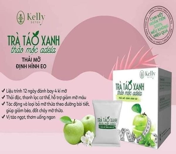 TRÀ TÁO XANH KELLY DETOX GIẢM CÂN HIỆU QUẢ !!!