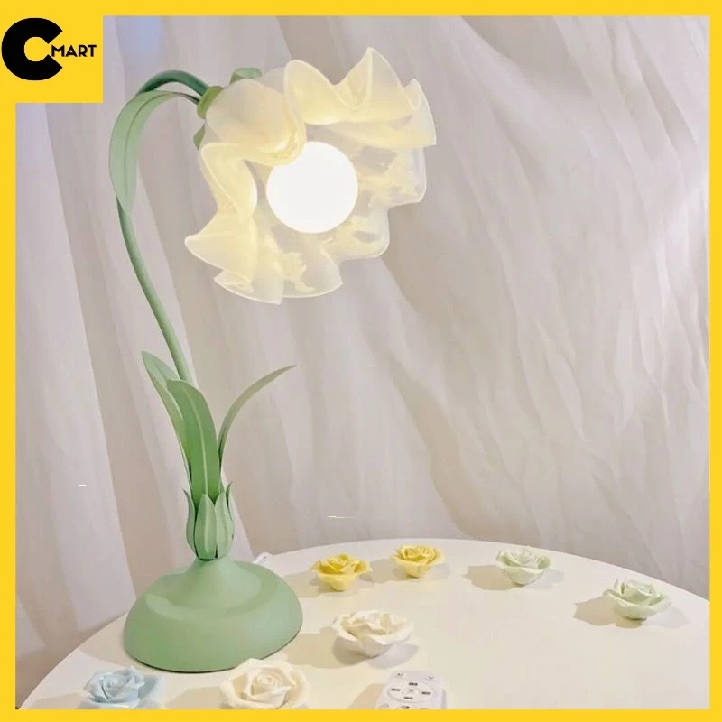 Đèn Ngủ Trang Trí Để Bàn Bông Hoa Siêu Xinh Decor Phòng Ngủ Phòng khách CM11