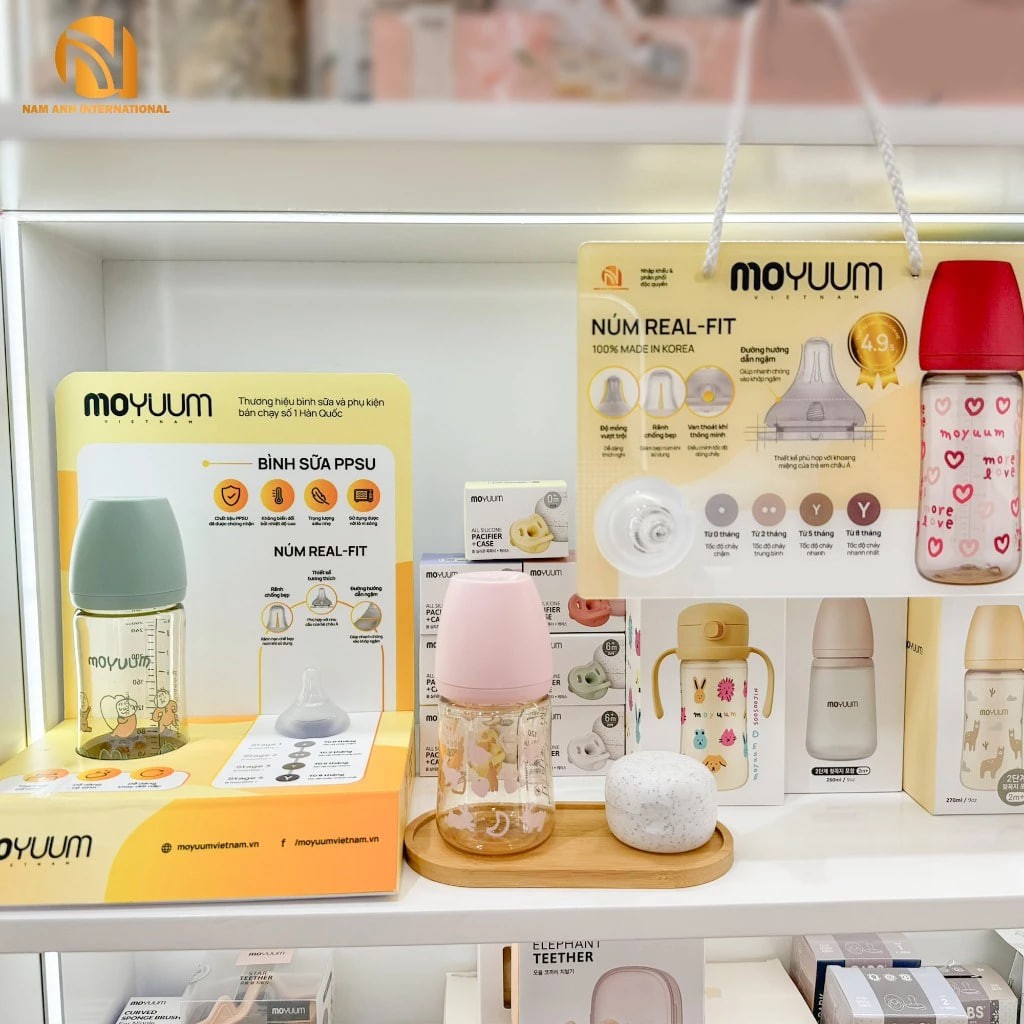 Núm ty bình Moyuum Hàn Quốc chính hãng