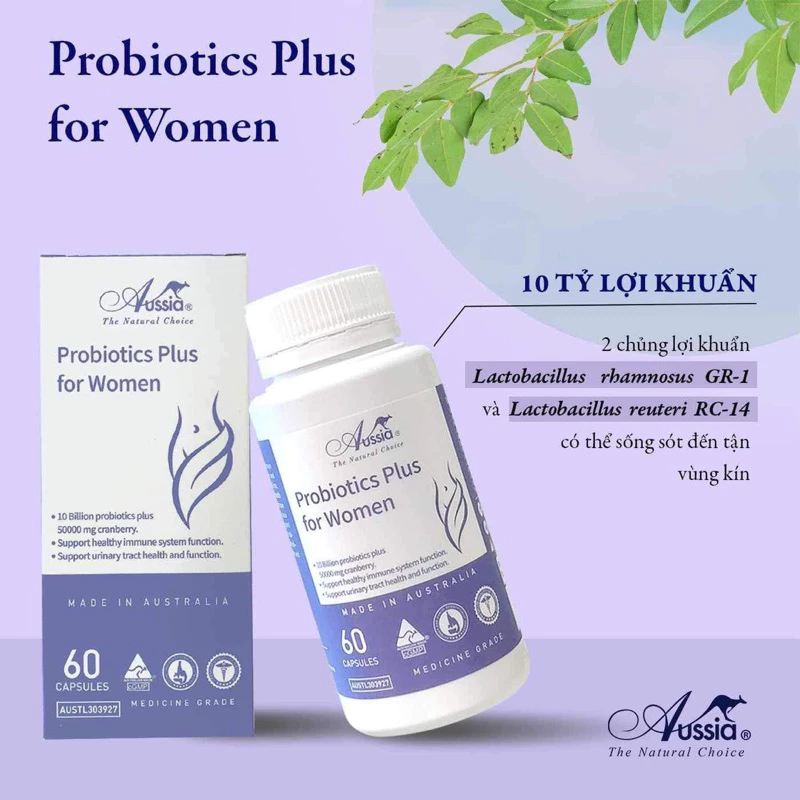 [SHOP MALL CHÍNH HÃNG ] Probiotics plus for women bổ sung 10 tỷ lợi khuẩn