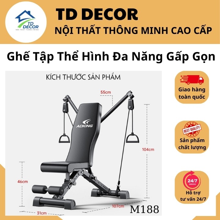 Ghế Tập Gym, Ghế Tập Thể Hình Tại Nhà, Dụng Cụ Tập GYM , Tập Thể Hình Đa Năng Chuyên Dùng Tập Gym Tại Nhà