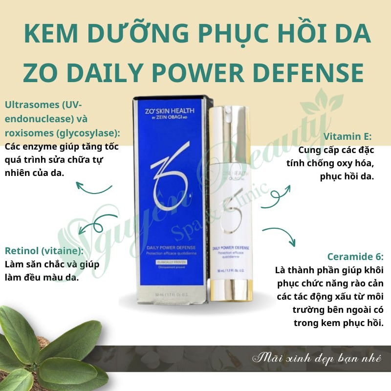 Kem dưỡng phục hồi da Zo Daily Power Defense 50ml săn chắc da 30ml, 50ml