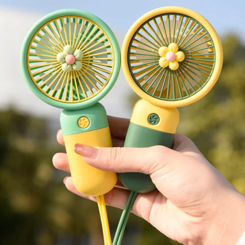 Quạt mini cầm tay, quạt tích điện để bàn Hiterry liên tục 4 tiếng pin khỏe