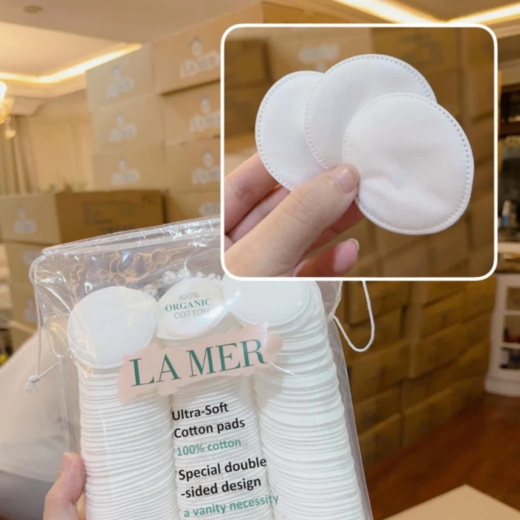 (HÀNG LOẠI 1) Bông Tẩy Trang Lamer 201 Miếng 100% Cotton