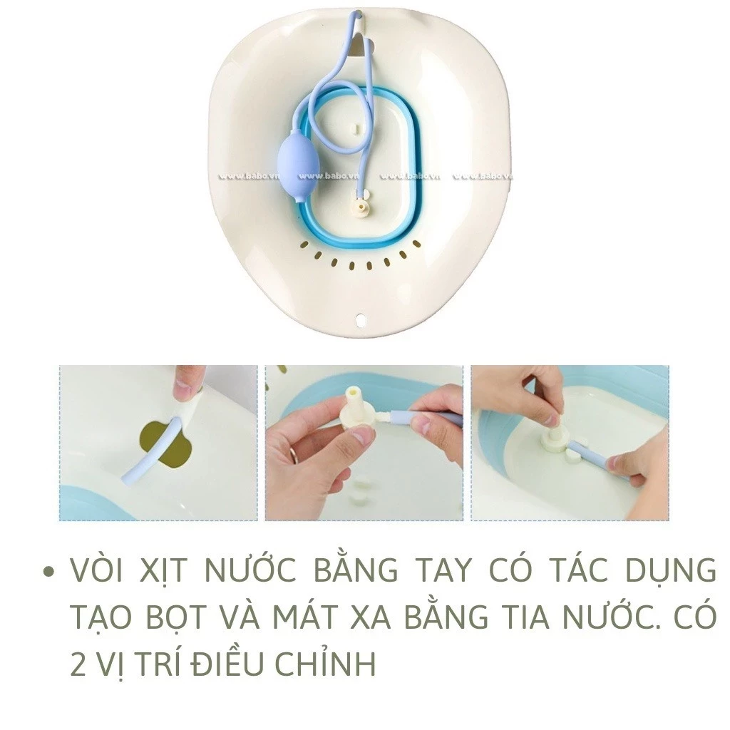 Thau, Chậu xông hơi vùng kín gấp gọn cho mẹ sau sinh