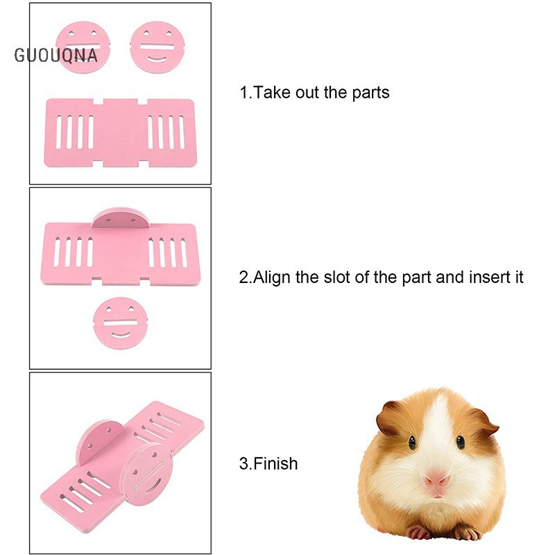 Guouqna Thú Cưng Hamster Đồ Chơi Cầu Mưa Xem Đồ Chơi Xoay Động Vật Nhỏ BASL