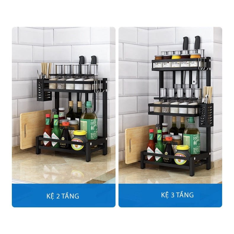 Kệ Gia Vị Thông Minh Cao Cấp 2-3 Tầng