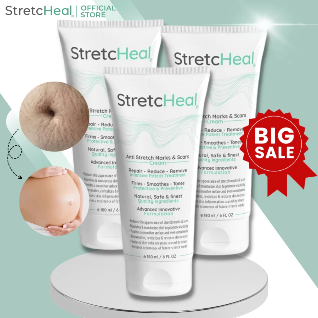 Combo 3 Tuýp Kem Chống Rạn Da StretcHeal Chính Hãng Made in USA 180ml