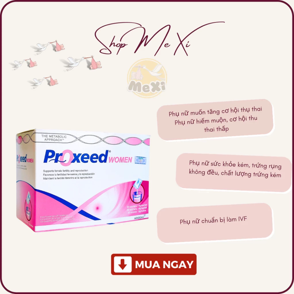 Proxeed Women vitamin tổng hợp, bổ trứng, điều hòa kinh nguyệt, tăng thụ thai