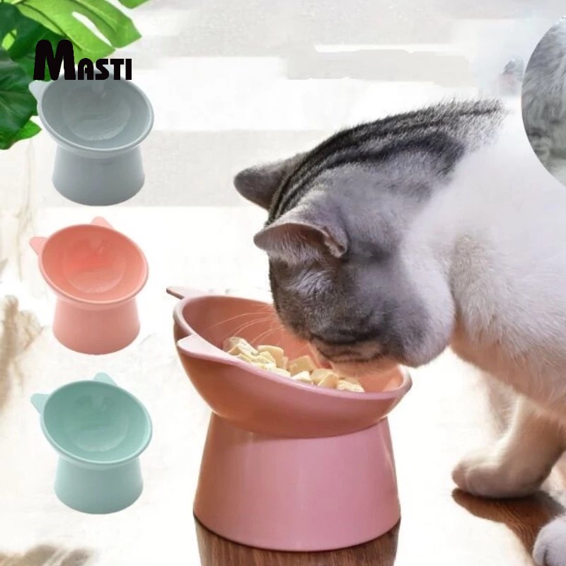 MASTI Pet Bowl nghiêng thức ăn cho chó bát thức ăn cho thú cưng kệ thức ăn cho thú cưng bát thức ăn cho động vật nghiêng 15 độ