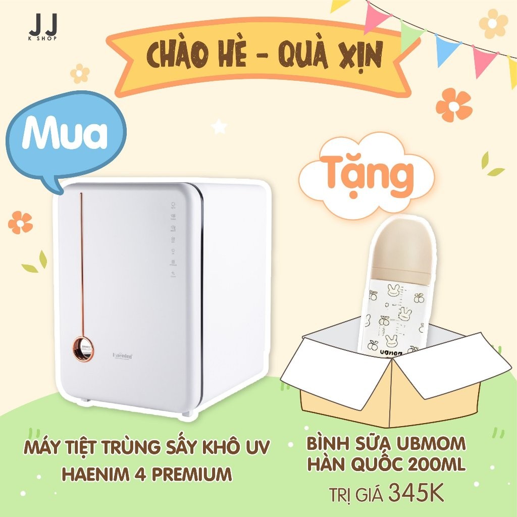 [HÀNG CÓ SẴN] MÁY TIỆT TRÙNG UV SẤY KHÔ BÌNH SỮA HAENIM UV PREMIUM HÀN QUỐC - Bảo Hành Chính Hãng 30 Tháng