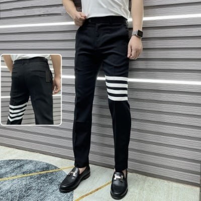 QUẦN TÂY ÂU NAM 4 SỌC THOM-E - CHẤT VẢI COTTON CỰC ĐẸP