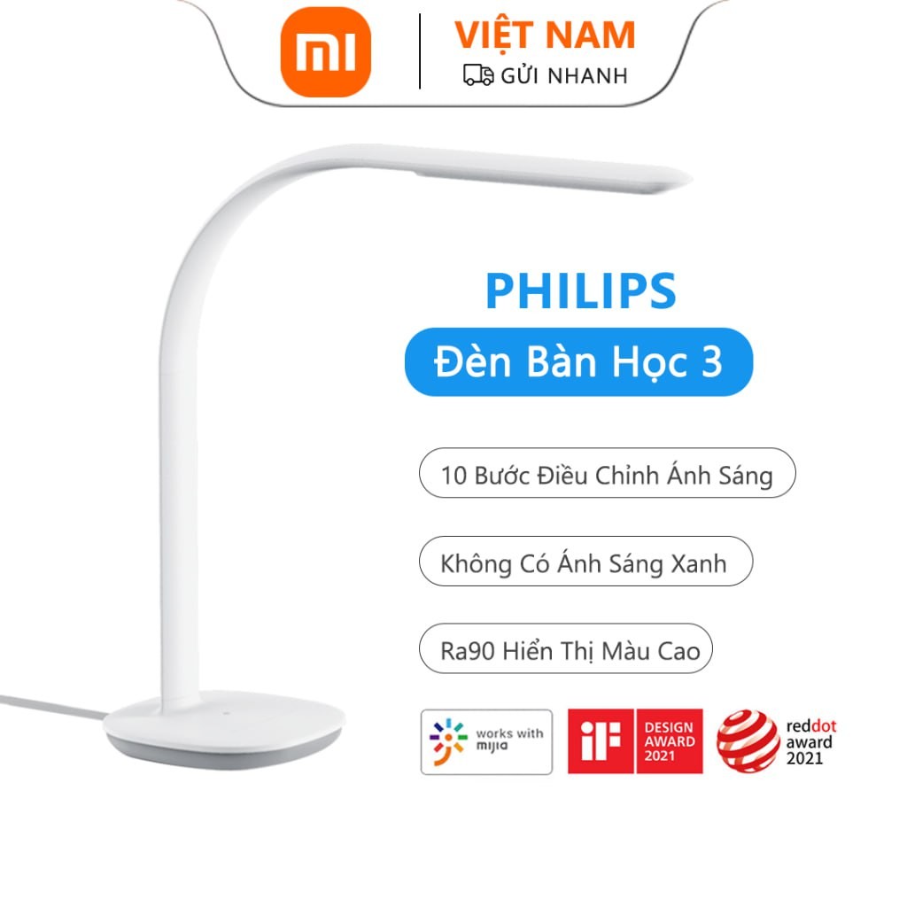 Đèn Đọc Sách Thông Minh Xiaomi Youpin Mijia Philips Ra90 10 Tốc Độ Cảm Ứng Mờ Ánh Sáng Xanh Không Ánh Sáng Xanh
