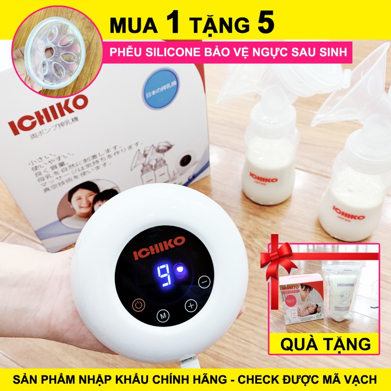 Máy Hút Sữa Điện Đôi Ichiko Nhật Bản ( Tặng Kèm Quà Của Hãng )