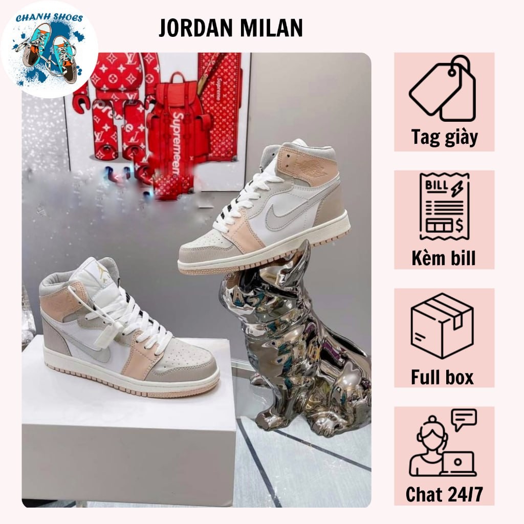 Giày_Jordan Cổ Cao Nam Nữ Phong Cách Thời Trang Full Box Bill Hàng Đẹp - Chanh Shoes
